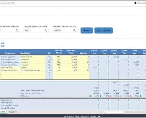 Capital Expense Budget Template Example