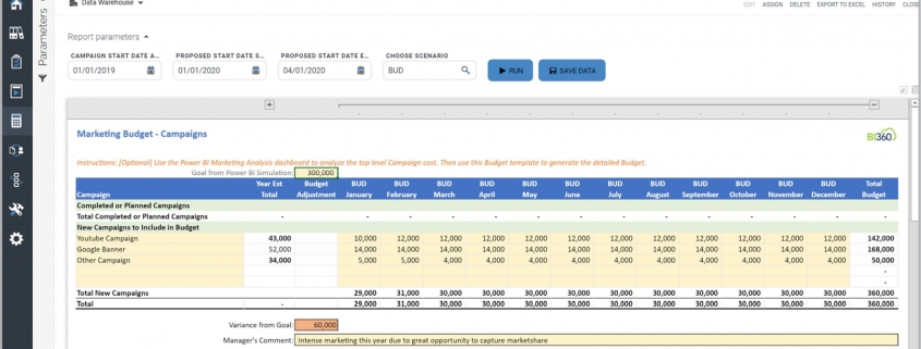 Marketing Campaign Budget Template Example