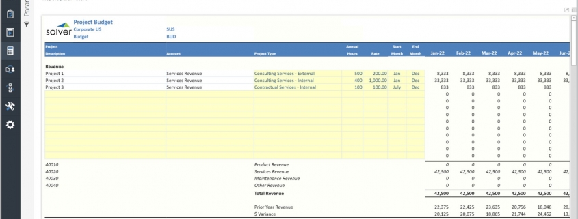 Project Budgeting Template Example